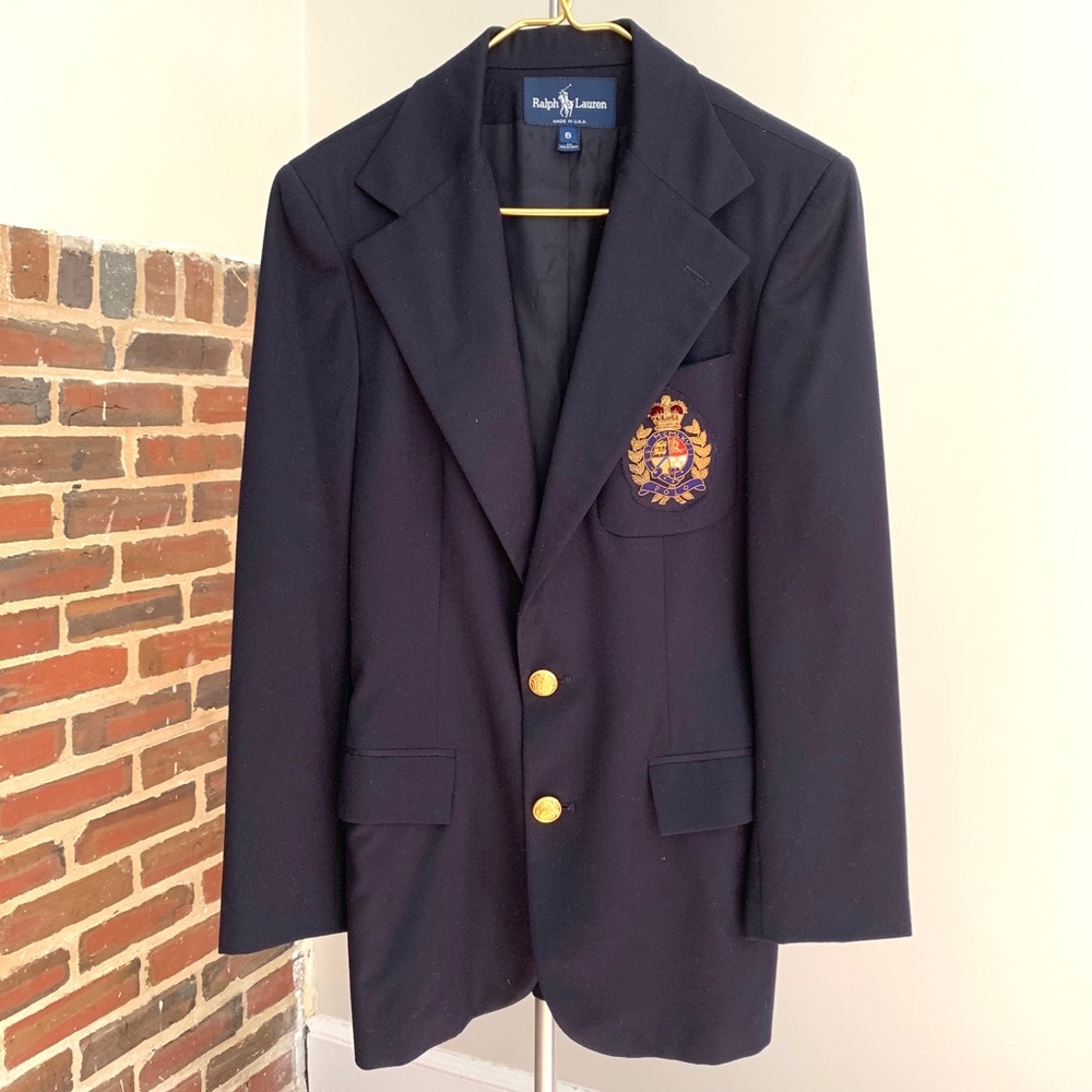 Ralph Lauren Made in the USA Vintage Blue Blazer